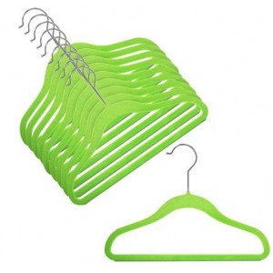 Children's Slim-Line Lime Green Hanger