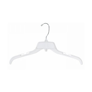 Unbreakable White Plastic Top Hanger 