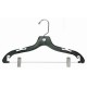 Black Plastic Combination Hanger w/ Clips