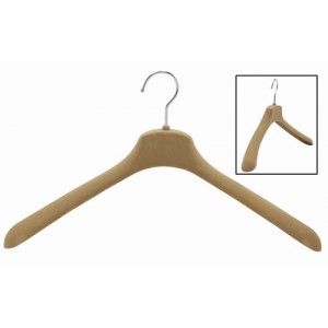Slim-Line Wide Shoulder Coat Hanger-Camel 