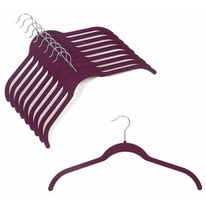 Slim-Line Burgundy Shirt Hanger