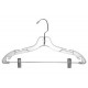 Clear Plastic Combination Hanger w/ Clips