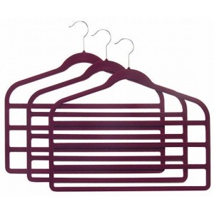 Slim-Line Burgundy Multi Pant Hanger 